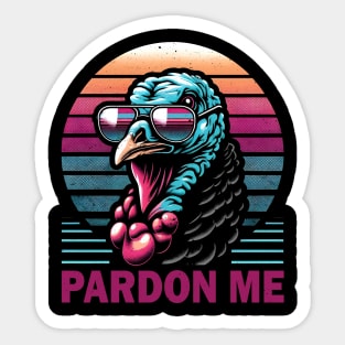 Pardon Me Sticker